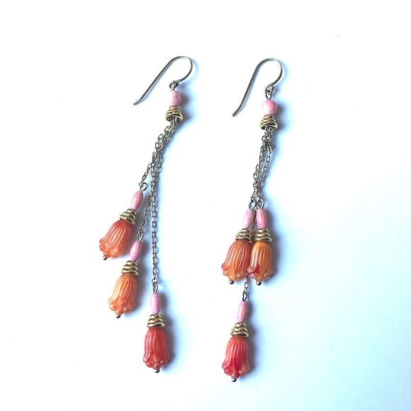 🍭6/$30 Bundle Dangle Earrings made of Beads - Picture 2 of 2